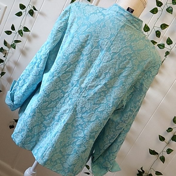 DIALOUGE BLUE SZ 1X WAIST SUIT COAT - Picture 9 of 11